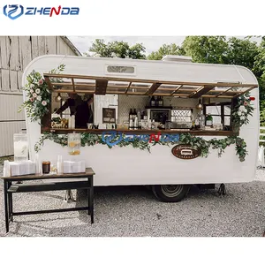 Einzigartiges Design Mobile Küche Günstige Mobile Snack Food Truck Eis Kaffee Van Bier Bar Hot Dog Food Carts zum Verkauf