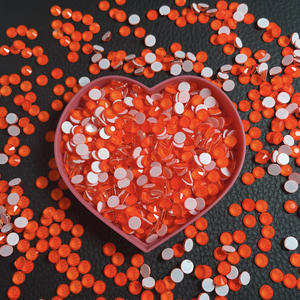 Phổ biến nhất trong không hotfix thạch huỳnh quang Nail Art Neon màu sắc phẳng trở lại thủy tinh pha lê máy cắt 2 túi chì miễn phí - Product Image 3