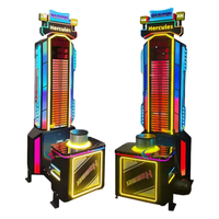 Machine de jeu d'arcade de boxe Hercules Hammer, à monnayeur, jeu de force sportif