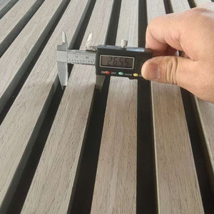 Al por mayor de espuma acústica CARB P2 grado naturaleza roble/nogal/EV Perfil de película imitando <span class=keywords><strong>listones</strong></span> de <span class=keywords><strong>madera</strong></span> de <span class=keywords><strong>PVC</strong></span> - Product Image 3