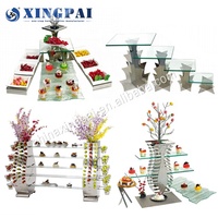 Matériel de présentation de buffet XINGPAI, équipement de restauration de haute qualité, présentoir à desserts pour restaurant