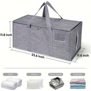 Sac de rangement pliable pour vêtements portable de haute qualité le plus populaire avec poignées pour l'organisation de la maison - Product Image 3