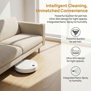 Aspirateur robot intelligent avec fonction de lavage, petit électroménager, vente en gros directe d'usine - Product Image 6
