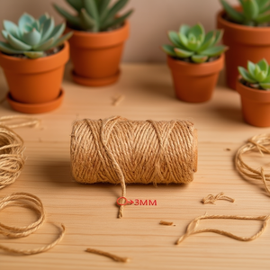 Cordel de Sisal Ilan, Rollo de 3 mm x 16 m, 100 g, Hilo de Fibra Natural para Manualidades - Product Image 2