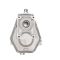 Gearbox Pompa Hidrolik Penggerak PTO KM6001-6A dengan Flensa SAE dan Poros Spline