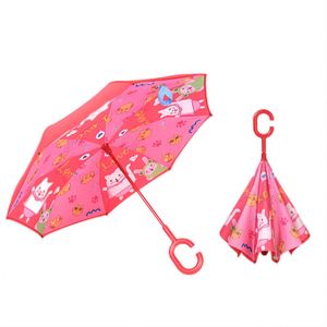Paraguas Infantil Personalizado de Doble Capa con Diseño de Animales, Manual, Resistente al Viento - Product Image 3