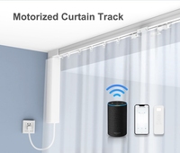 Ensemble de moteurs de rideaux électriques Tuya ZigBee WiFi Smart Curtain Drivers Télécommande Google Alexa Control Automatic Curtains Motor