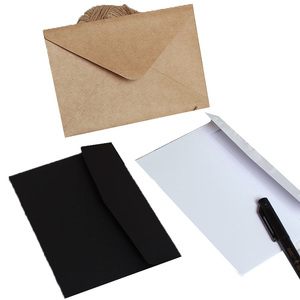 Fábrica de China al por mayor sobre reciclado personalizado <span class=keywords><strong>A4</strong></span> A5 <span class=keywords><strong>C5</strong></span> sobres de papel negro - Product Image 4
