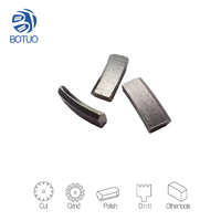 Type de toit Turbo trépans de forage segments de diamant pour la construction de béton armé granit marbre pierre outil