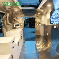 WECARE Bar d'événements en plein air, camion de restauration mobile personnalisé pour shawarma, churros, poulet frit, kebab, barbecue, avec équipement de cuisine complet
