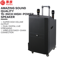 WX-12 Tragbares PA-Lautsprechersystem 12-Zoll-Subwoofer 400W RMS DSP Bluetooth TWS Eingebauter Akku Faltbares Design für Meetings