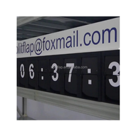 retro flip-down uhr flip-kalender uhr split flip flip analog uhr