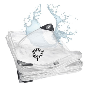Vente en gros <span class=keywords><strong>de</strong></span> pissenlit bâche transparente en PVC <span class=keywords><strong>de</strong></span> 16 oz <span class=keywords><strong>pour</strong></span> <span class=keywords><strong>serre</strong></span>, <span class=keywords><strong>balcon</strong></span> et jardin, bâche en vinyle transparent avec œillets en métal - Product Image 1