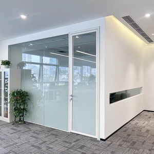 Hiện Đại Văn phòng kính phân vùng tường trang trí nội thất nhôm khung kính phòng Divider thanh lịch không gian văn phòng phân cách - Product Image 5