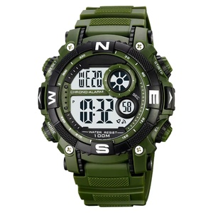 2024 Men's Fashion Analog-<b>Digital</b> Sports Watch Waterproof Silicone Plastic Dual Time Alarm <b>Clock</b> Luminous Stop Watch Feature - Product Image 5