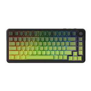 Clavier mécanique DIY Ak820 Plus (vert dégradé imprimé sur le côté, sortie d'usine) Tri-mode RGB - Product Image 1