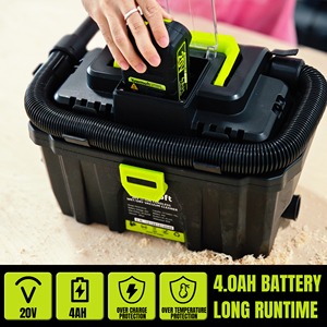 Aspiradoras Inalámbricas <span class=keywords><strong>de</strong></span> 20V, Aspiradora Húmeda y Seca <span class=keywords><strong>de</strong></span> 10L, Aspiradora Portátil con Filtro HEPA para el Hogar, el Automóvil, el Garaje y el Taller - Product Image 5