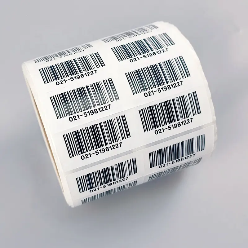 Etiqueta de plástico térmico à prova d'água, etiquetas privadas de baixa temperatura vinil adesivo bolsa de sangue transparente