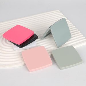 Khuyến Mại Quà Tặng Cầm Tay Nhựa Vuông 1X/2X Magnifying Mini Dual-Hai Mặt Màu Có Thể Gập Lại Vanity Trang Điểm Gương - Product Image 4