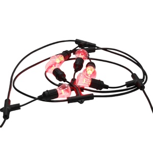 Guirlande lumineuse solaire LED extérieure étanche IP65 en PVC de haute qualité pour camping, jardin, cour, mariage et ambiance festive - Product Image 1