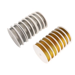 <span class=keywords><strong>Fil</strong></span> de fer doré naturel de 0,3 à 1 mm, perles pour bricolage, matériel de fabrication de bijoux, bracelet tissé, <span class=keywords><strong>collier</strong></span>, provenant de Yiwu, emballé en rouleau - Product Image 2