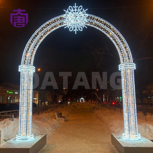 LED Arch Fairy <b>Light</b> Warm White - Battery Operated Arch Shaped LED <b>Light</b> for Outdoor Events - Product Image 2