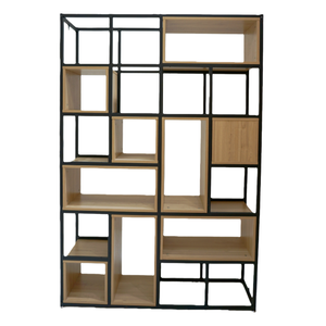 Phong cách công nghiệp trang trí phòng khách bằng gỗ sắt nghệ thuật cổ Kệ phòng khách văn phòng kệ sách kệ trưng bày - Product Image 4