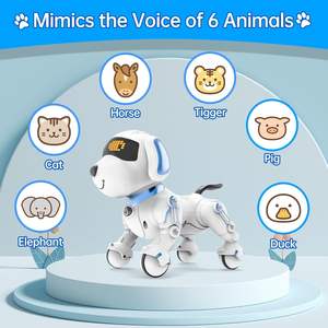 Chien <span class=keywords><strong>Robot</strong></span> Programmable YX avec Commande Vocale pour Enfants, Jouet Chien <span class=keywords><strong>Robot</strong></span> Télécommandé <span class=keywords><strong>2</strong></span>.4GHz Cadeau d'Anniversaire pour Filles - Product Image 4