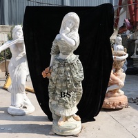 Sculpture de figure classique en marbre sur mesure, sculptée à la main, deux déesses, statue en marbre pour ornement d'hôtel