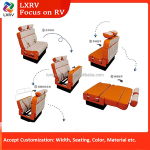 Ghế sofa giường đa chức năng, tùy chỉnh, sang trọng, độ chế ghế xe sang trọng cho xe cắm trại, xe RV, nội thất xe MPV - Product Image 6