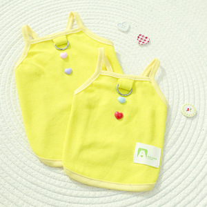 Pet Vest Summer Sleeveless Cartoon Heart Pattern For <b>Dogs</b> Cats <b>Light</b> Cloth Vest - Product Image 2