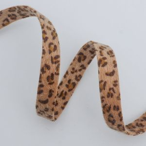 Ruban en fourrure avec nœud fait main à imprimé léopard double face pour les cadeaux de fête, emballage cadeau moderne découpé - Product Image 6