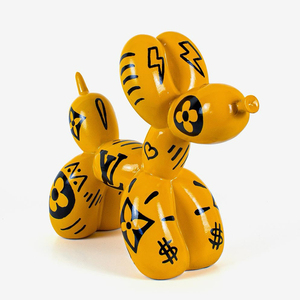 Grande sculpture intérieure moderne personnalisée pop art ballon grandeur nature en fibre <span class=keywords><strong>de</strong></span> verre sculpture <span class=keywords><strong>de</strong></span> <span class=keywords><strong>chien</strong></span> sculpture <span class=keywords><strong>de</strong></span> sol en résine décoration <span class=keywords><strong>de</strong></span> la maison - Product Image 5