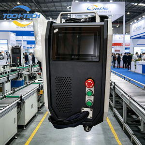 Soudeuse laser à fibre portative 4-en-1 refroidie par air, équipement laser multifonctionnel pour le traitement des métaux - Product Image 4