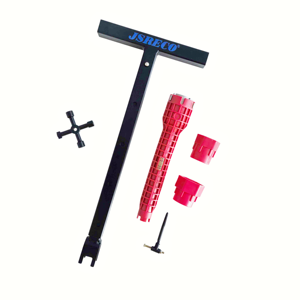 Clé de compteur d'eau réglable 17-29 pouces avec clé utilitaire 4 voies et clé de lavabo, ensemble d'outils de <span class=keywords><strong>plomberie</strong></span> multifonction 3 pièces <span class=keywords><strong>pour</strong></span> bricolage - Product Image 1
