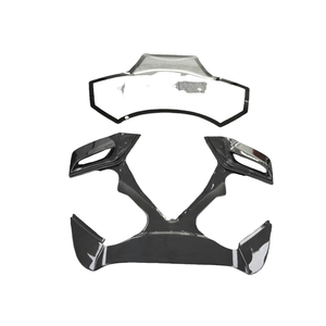 C Phong Cách Khô Sợi Carbon Trong Suốt Phía Sau Động Cơ Mui Xe Vent Bìa Đuôi Mui Xe Cho Ferrari 488 Mở Tán Phiên Bản Mui Xe - Product Image 1