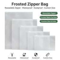 Sacs en polyéthylène givrés semi-transparents mats, pochettes d'emballage en plastique pour vêtements, cosmétiques, cadeaux, papeterie, vente au détail, vente en gros, personnalisables, OEM