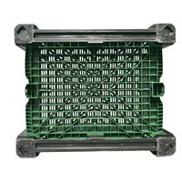 Conteneur de palette en plastique pliable, empilable, robuste, pour stockage en vrac, logistique d'entrepôt, déménagement, emballage, vente en gros
