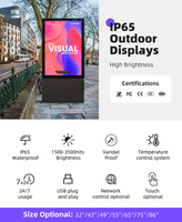 IP66 55 ''écran publicitaire signalisation numérique pour une utilisation extérieure Android 11 OS écran LCD extérieur
