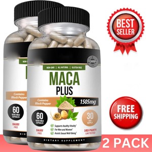 <span class=keywords><strong>Maca</strong></span> Plus 1505mg con Radice di <span class=keywords><strong>Maca</strong></span> Nera <span class=keywords><strong>Rossa</strong></span> e Gialla 60 Capsule - Product Image 3