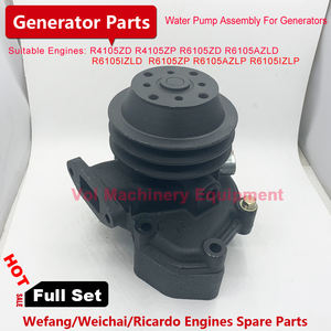 R6105azld נחושת מנוע משאבת מים עבור ווifאנג ריקרדו 100kw גנרטור חלקי חילוף מלא סט 1 שנה אחריות במלאי - Product Image 3