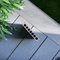 Kit complet de terrasse composite, design moderne, étanche, en composite bois-plastique, avec gaufrage 3D, pour extérieur et jardin