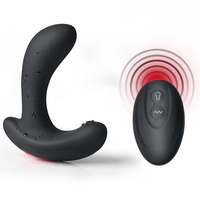Kabelloser Ferngesteuerter Prostata-Massagevibrator Aufblasbarer Analplug 10 Vibrationsmodi IPX7 Wasserdicht für Analsex Männer