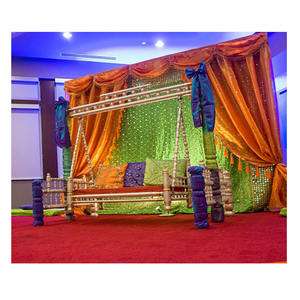 Árabe Heena función telón de fondo cortinas musulmán Mehndi etapa telón de fondo cortinas musulmán Mehndi función Fondo Decoración - Product Image 1