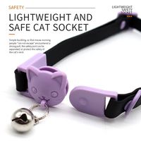 Collier pour animaux de compagnie Muker de luxe, écologique, toutes saisons, en sangle souple enduite de PVC, réglable, couleurs mélangées, clochettes, imprimé de luxe, rivets pour chats