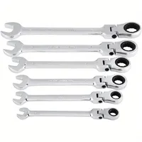 DZ 12 pièces poli bricolage Grade clé à tête réglable clé ensemble métrique combinaison cliquet outil stockage organisateur boîte OEM
