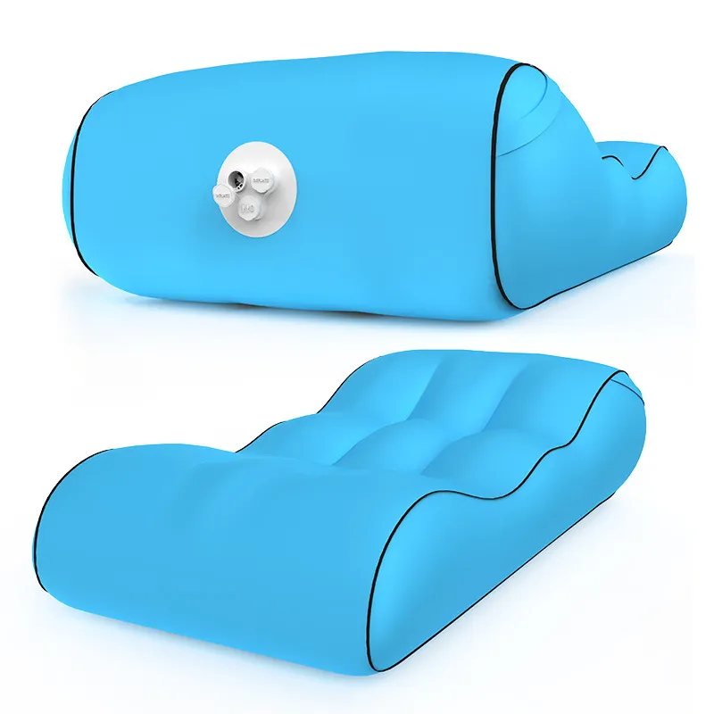 Şişme su geçirmez kompakt hafif taşınabilir hava katlanır tembel yatak şişme sandalye