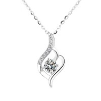 Pendentif Flèche de Cupidon en Argent Sterling S925 Électroplaqué, Nouveau Collier Minimaliste en Moissanite 2021, Cadeau pour la Saint-Valentin