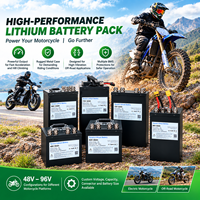 Baterai Lithium Isi Ulang 60V 48Ah 340A 16S12P Daya Tinggi untuk Sepeda Motor Listrik Freeride Pendakian Bukit Terjal Olahraga