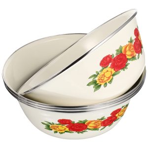 Senny Großhandel Lagerung Emaille Schüssel Set Emaille Schalen für Haustier Emaille Schalen - Product Image 1